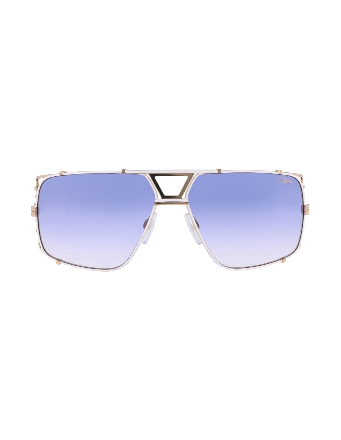 Lunettes de soleil Cazal Legends 9093 004 pour Homme - Monture blanche, verres bleu dégradé vue 2