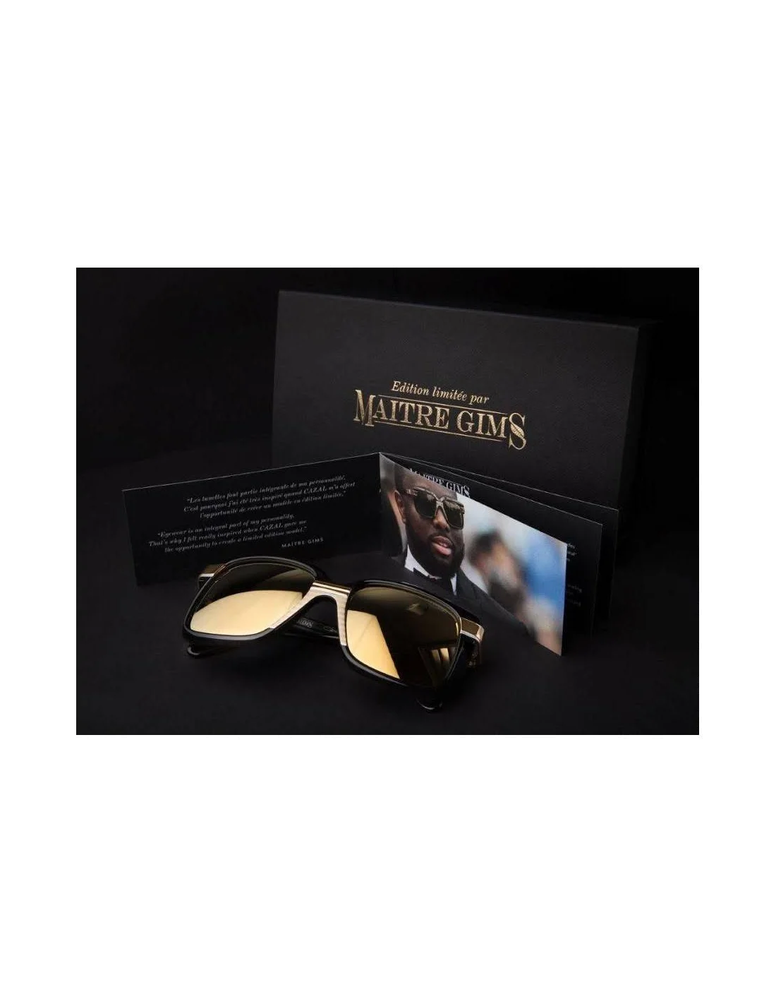 Lunettes de soleil Cazal 681/3 001 Edition Limitée Maître Gims vue 3