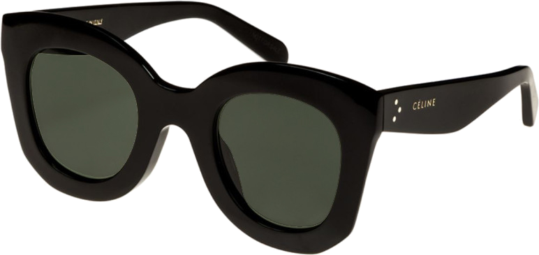 Lunettes de soleil Celine Papillon S005 CL4005FN monture en acétate - Noir vue 2