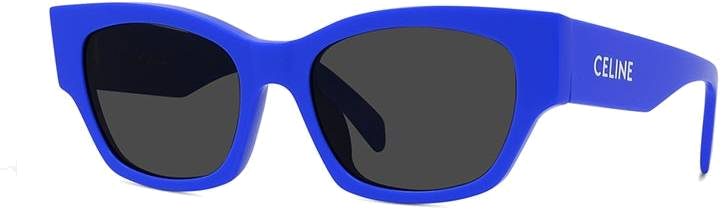 Lunettes de soleil Celine Monochroms CL40197U monture en acétate - Bleu vue 3