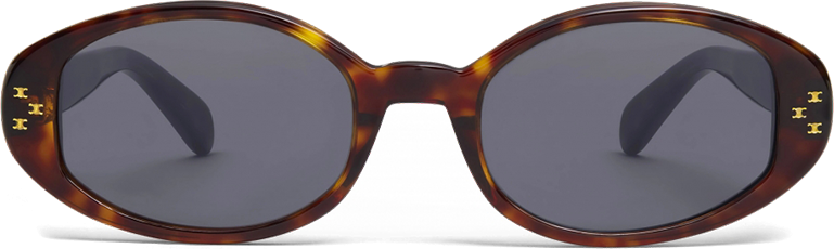 Lunettes de soleil Céline CL40212U pour femme, monture ovale en acétate vue 2