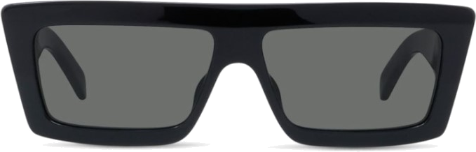 Lunettes de Soleil Celine CL40214U MONOCHROMS 02 forme rectangulaire - Noir vue 2