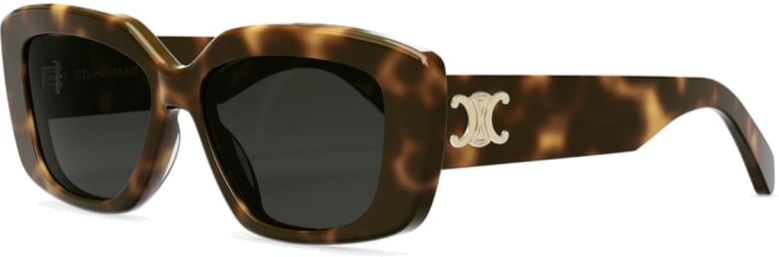 Lunettes de soleil Celine Triomphe 04 CL40216U oeil de chat - Ecaille vue 3