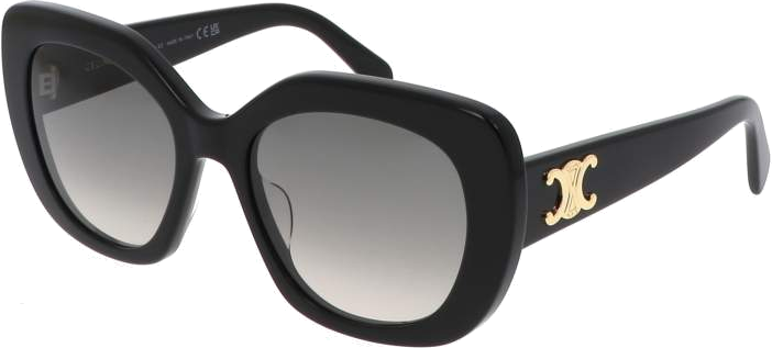 Lunettes de soleil Celine Triomphe 06 Papillon CL40226U en acétate - Noir vue 2