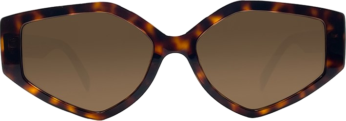Lunettes de soleil Celine CL40229F GRAPHIC S229 forme géométrique - Ecaille vue 2