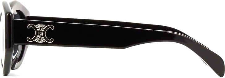 Lunettes de soleil Celine Triomphe 08 CL40238U géométriques en acétate - Noir vue 3