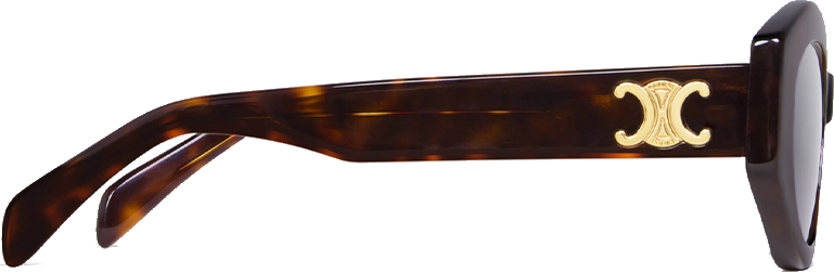 Lunettes de soleil Céline Triomphe 08 CL40238U - Monture géométrique acétate gris - Femme