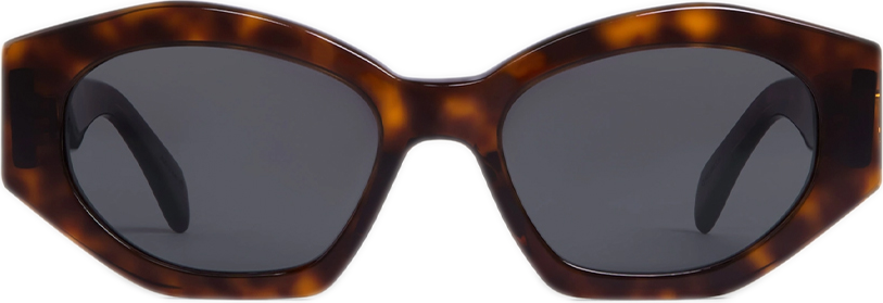 Lunettes de soleil Céline Triomphe 08 CL40238U - Monture géométrique acétate gris - Femme vue 2