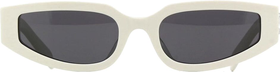 Lunettes de soleil Celine Triomphe CL40269U en acétate - Blanc vue 2