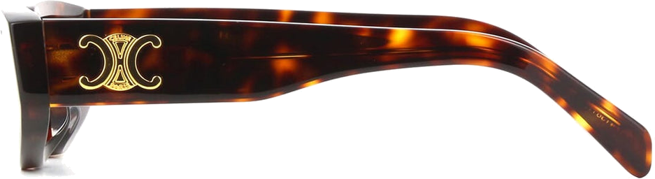 Lunettes de soleil Celine Triomphe CL40269U en acétate - Ecaille vue 3