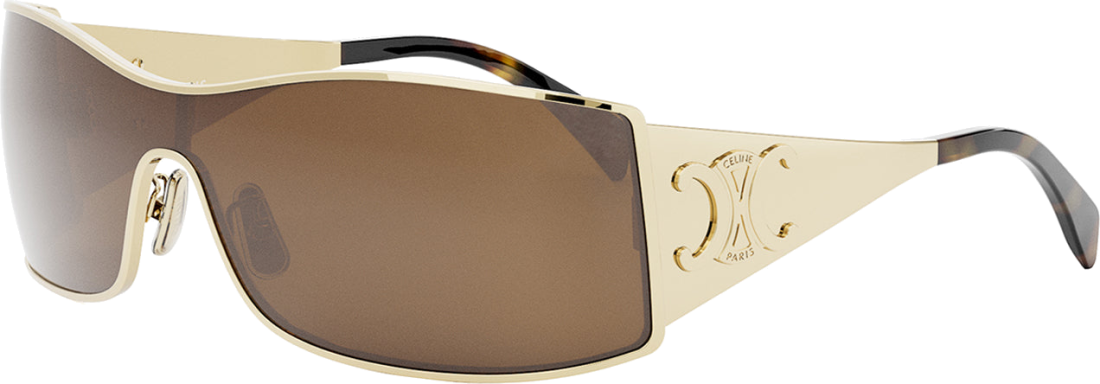 Lunettes de Soleil Celine Triomphe Maxi Metal CL40283U - Monture Masque pour Femme vue 2