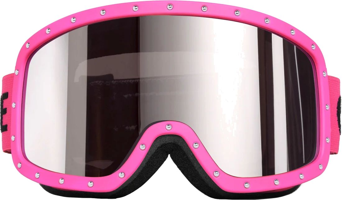 Masque de ski unisexe Celine CL40196U73C - Monture rose mat et verres gris vue 2