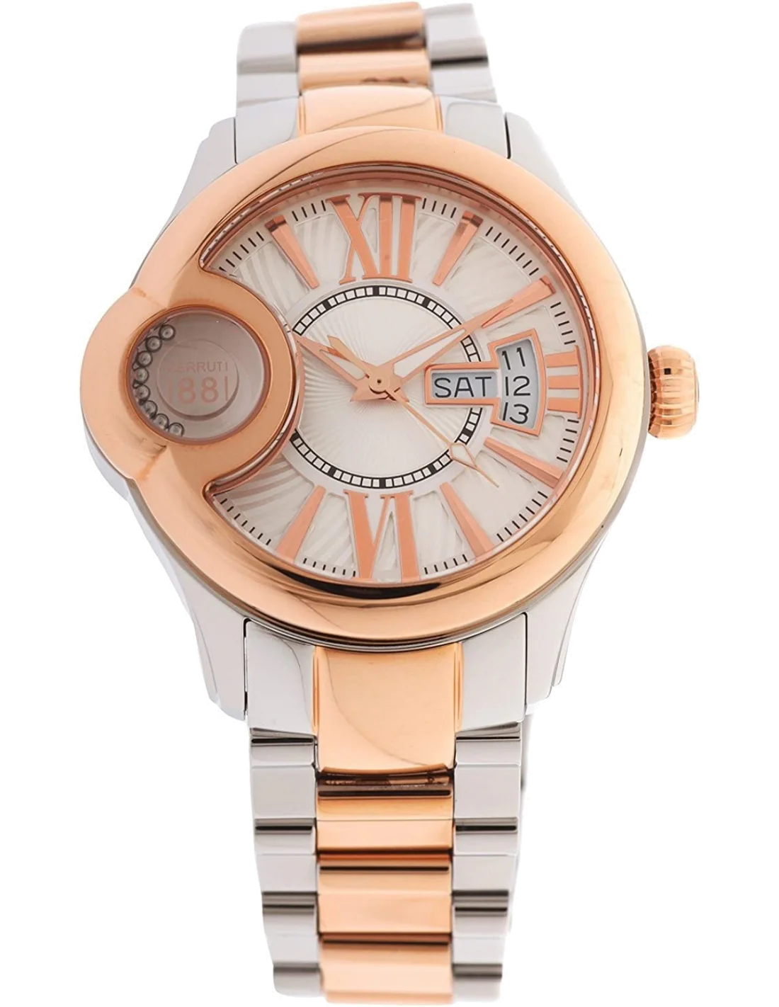 Montre Femme Cerruti 1881 CRM043I211F - Boîtier Or Rose & Bracelet Acier Bicolore - Swiss Made vue 2