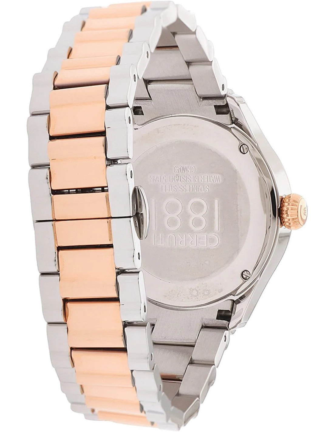 Montre Femme Cerruti 1881 CRM043I211F - Boîtier Or Rose & Bracelet Acier Bicolore - Swiss Made vue 3