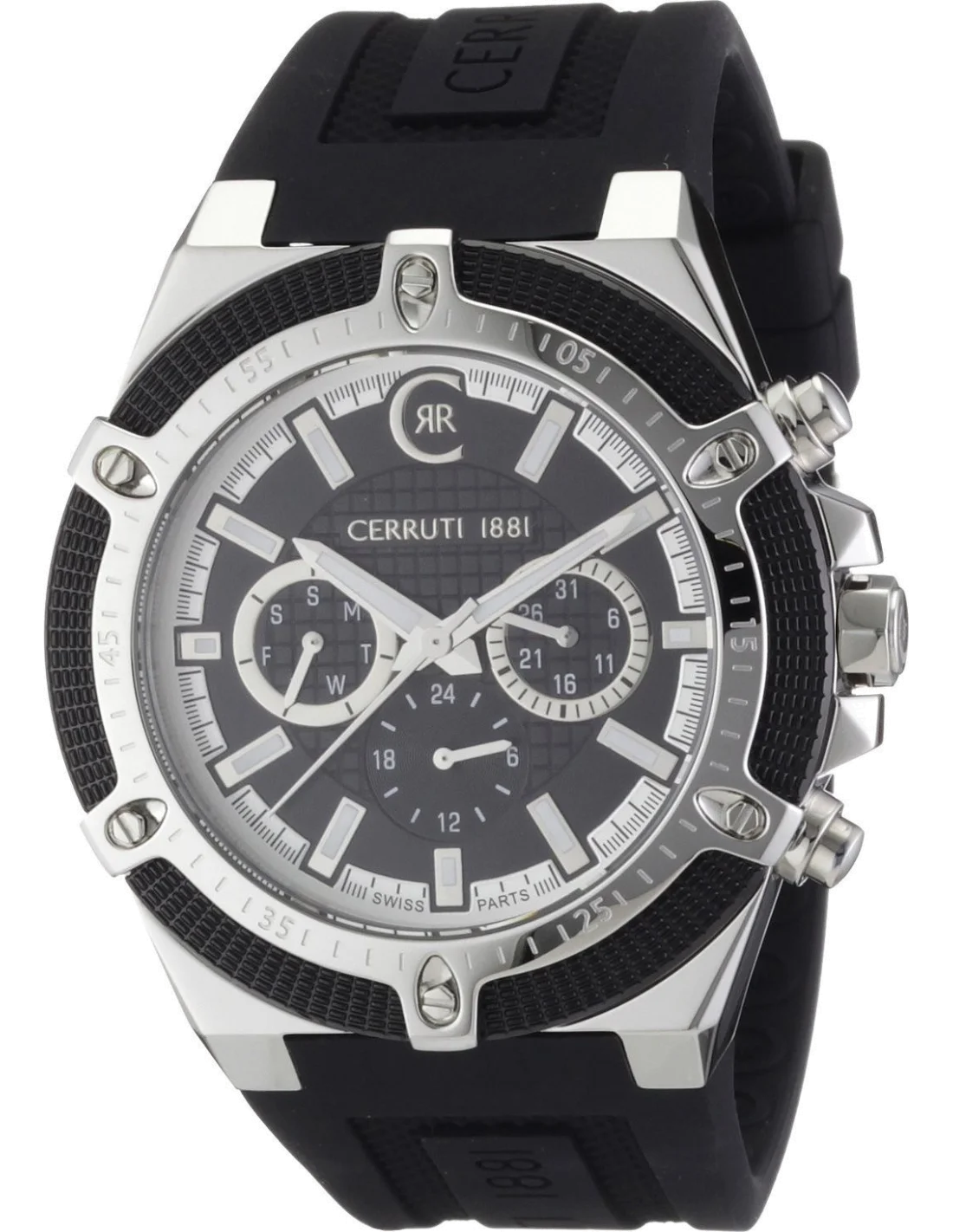 Montre Homme Cerruti 1881 CRA036E224H Argent et noir