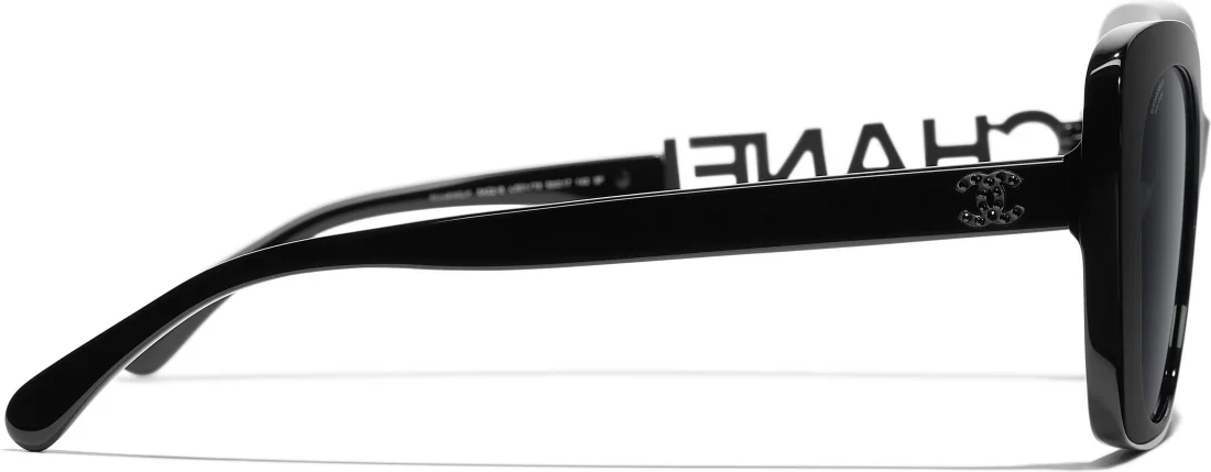 Lunettes de soleil Chanel 5422-B Noir pour Femme vue 3