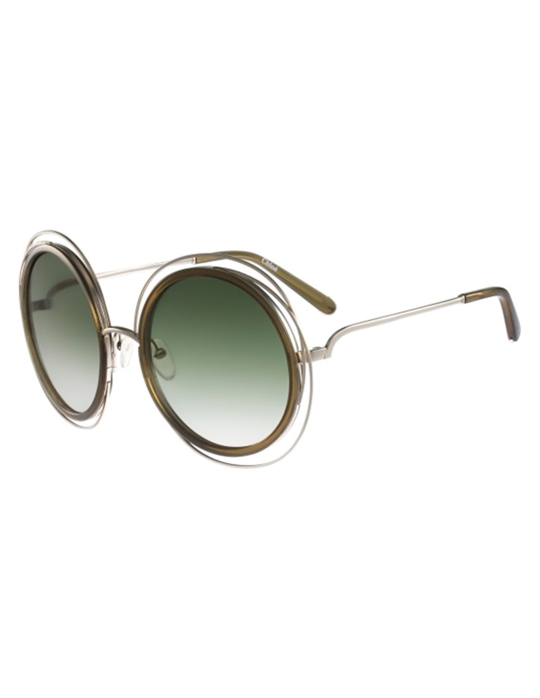 Lunettes de soleil Chloe Carlina CE120S - Kaki