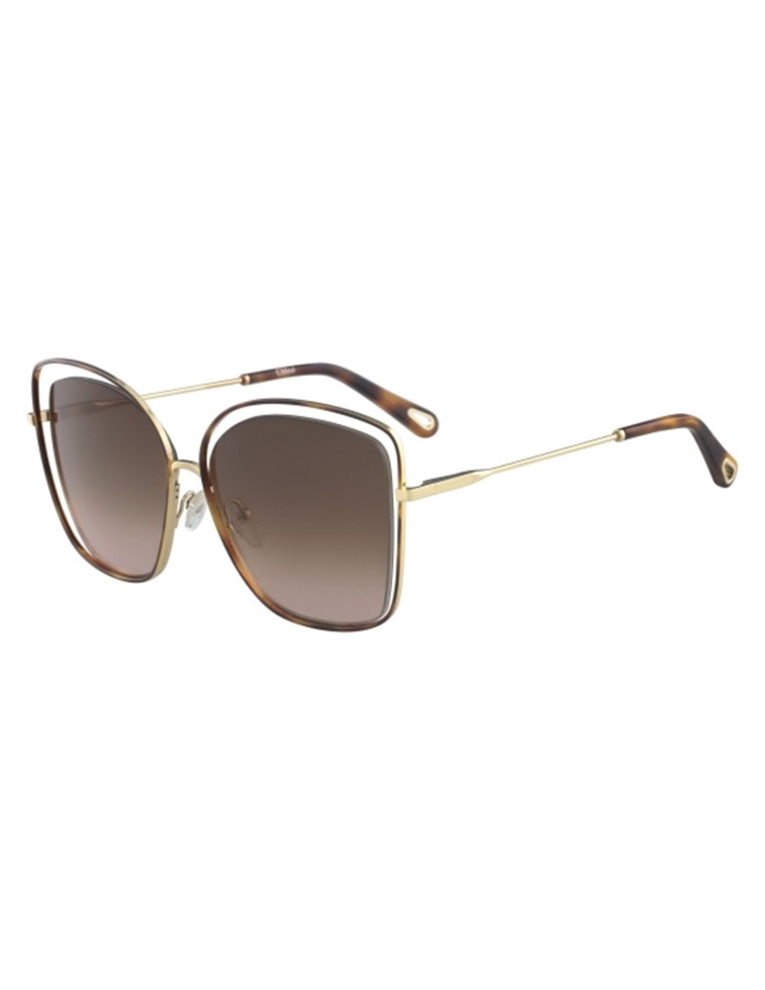 Lunettes de soleil Chloe Poppy CE133S - Or - Havana