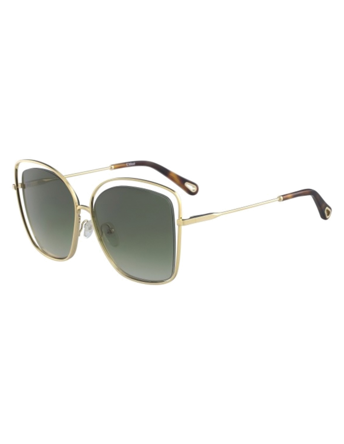 Lunettes de soleil Chloe Poppy CE133S - Vert-Or