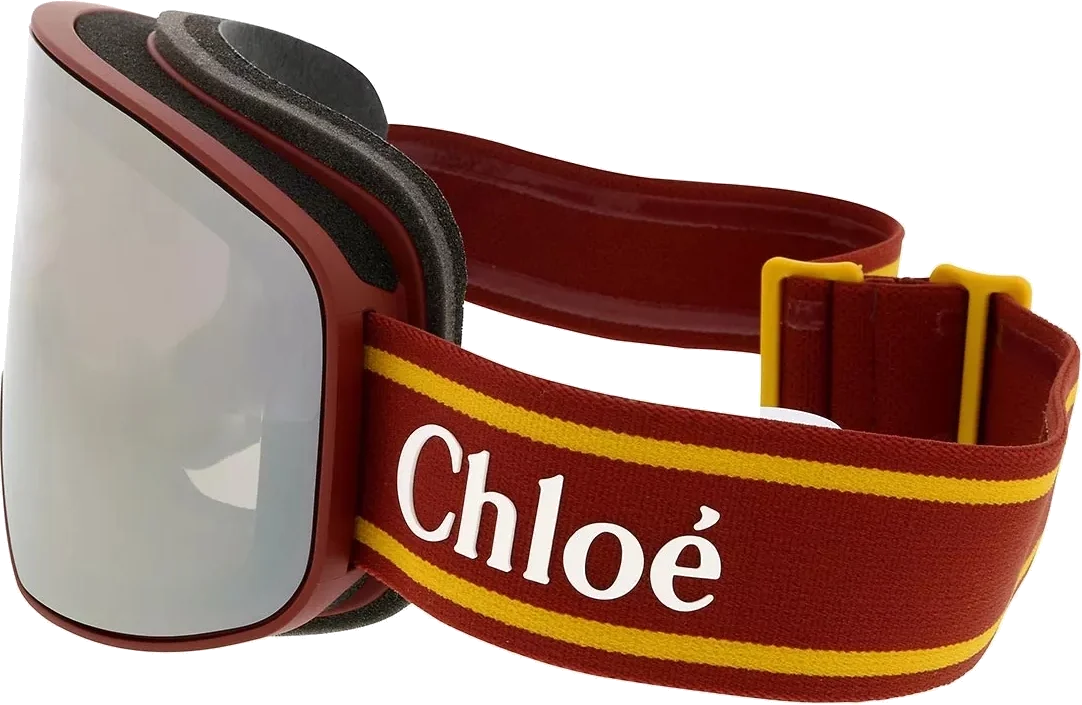 Masque de ski Chloé Cassidy CH0072S métallisé pour femme, bande ajustable vue 3