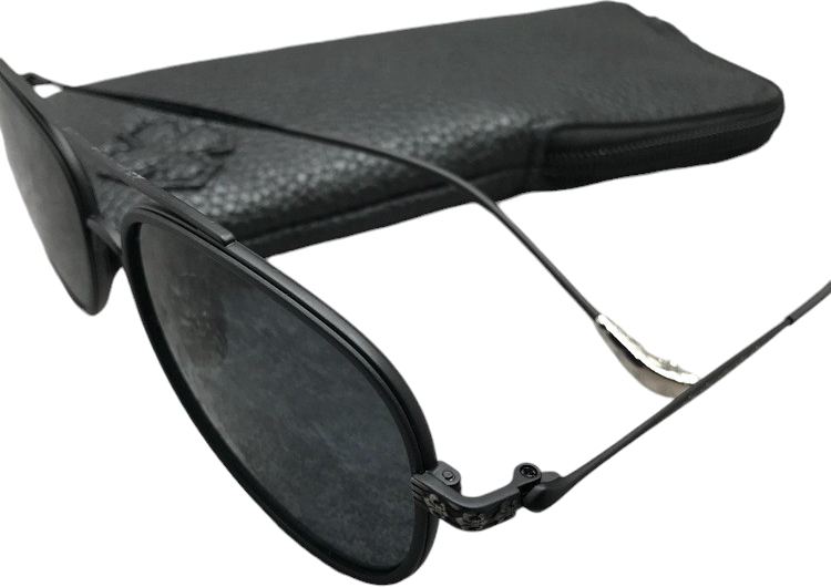 Lunettes de soleil Chrome Hears CH8118 aviator en métal - Noir vue 6