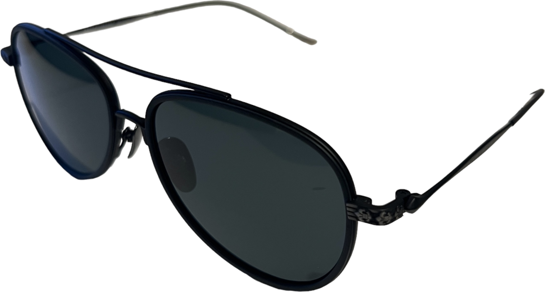 Lunettes de soleil Chrome Hears CH8118 aviator en métal - Noir vue 7