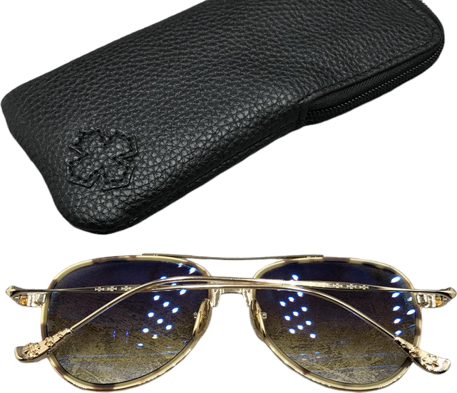 Lunettes de soleil Chrome Hears CH8118 aviator en métal - Ecaille vue 6