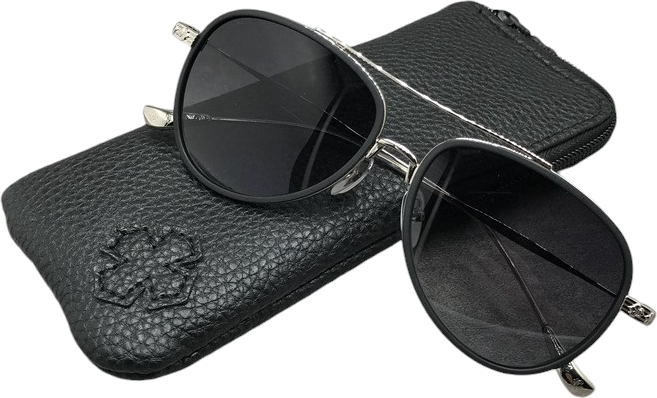 Lunettes de soleil Chrome Hears CH8118 aviator en métal - Argent vue 5