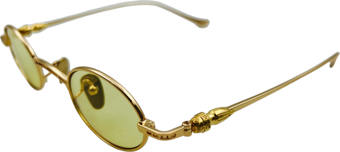 Lunettes de soleil Chrome Hearts Billie II forme aviator en métal