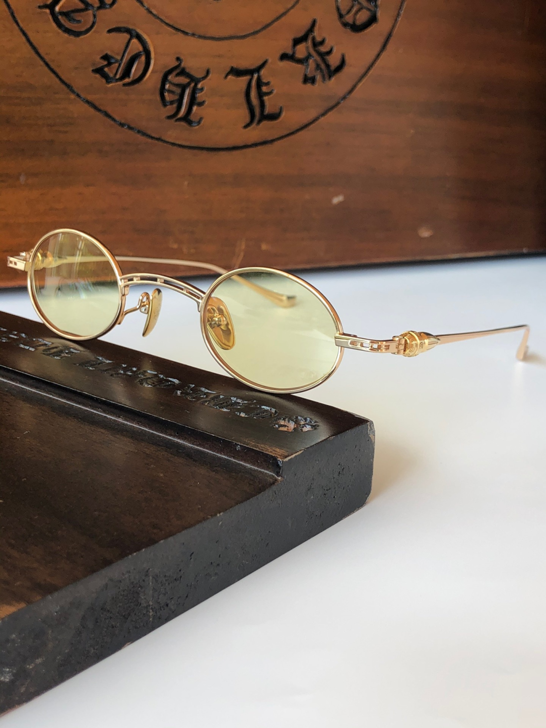 Lunettes de Soleil Chrome Hearts Diamond Dog - Monture Métal - Unisexe vue 6