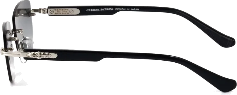 Lunettes de soleil Chrome Hearts Deep II - Monture rectangulaire unisexe - Réf. 108656 vue 3