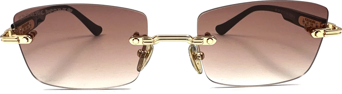 Lunettes de soleil Chrome Hearts Deep II - Monture rectangulaire unisexe - Réf. 108658 vue 2