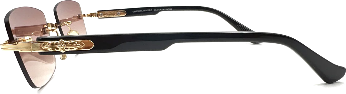 Lunettes de soleil Chrome Hearts Deep II - Monture rectangulaire unisexe - Réf. 108658 vue 3