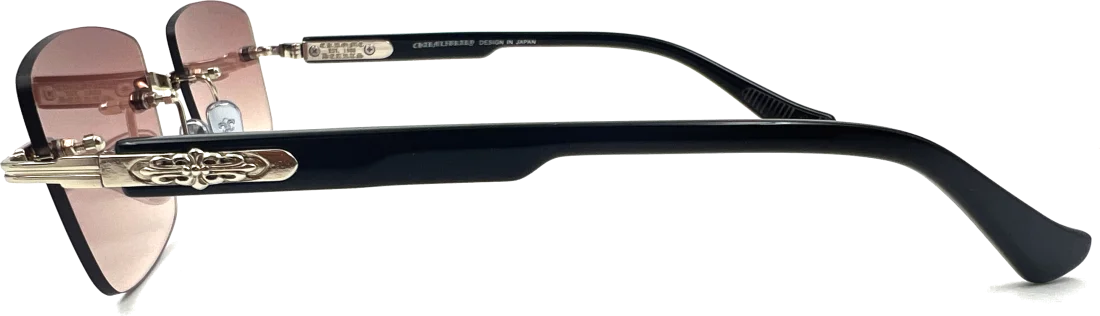 Lunettes de soleil Chrome Hearts Deep II - Monture rectangulaire unisexe - Réf. 108662 vue 3