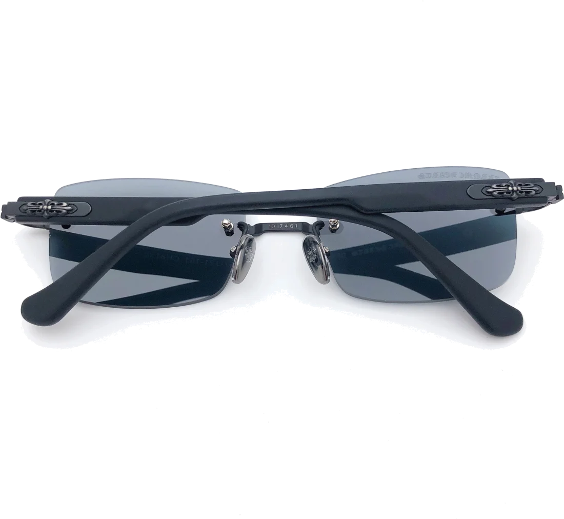 Lunettes de Soleil Chrome Hearts Deep II Full Black - Réf. 111389 - Unisexe vue 2