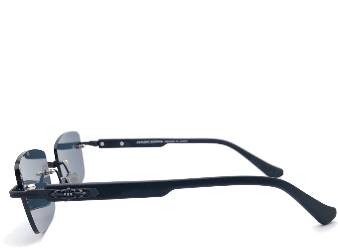 Lunettes de Soleil Chrome Hearts Deep II Full Black - Réf. 111389 - Unisexe vue 3