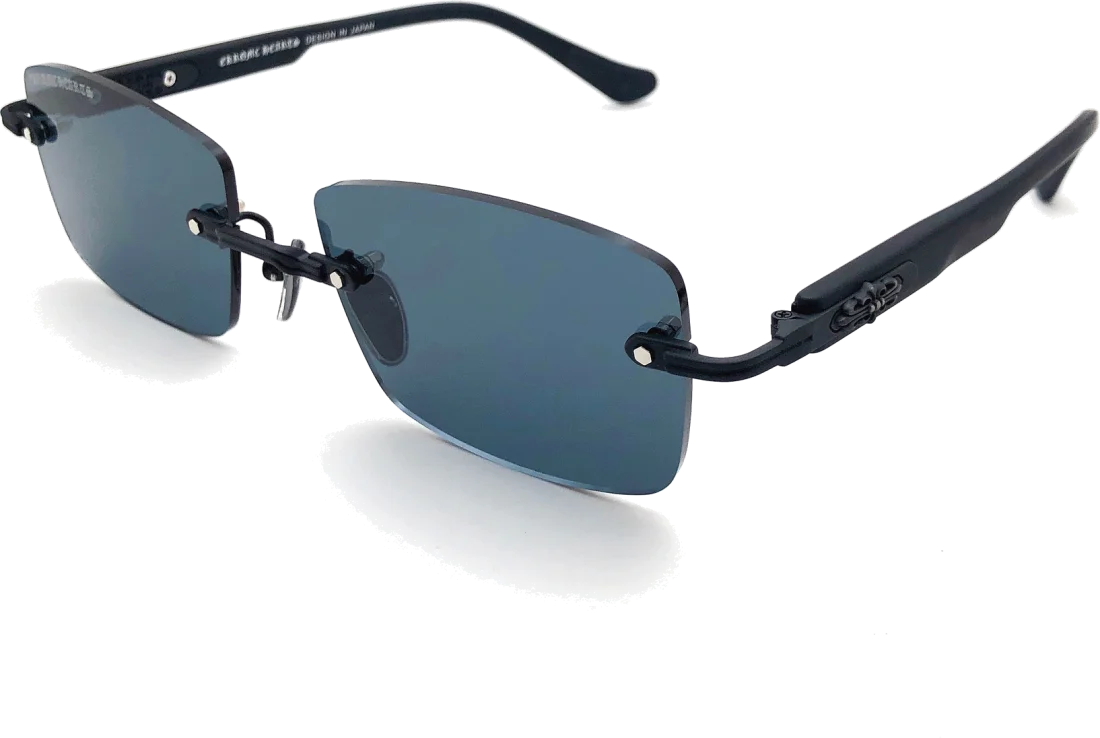 Lunettes de Soleil Chrome Hearts Deep II Full Black - Réf. 111389 - Unisexe