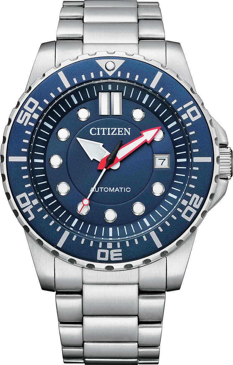 Montre Citizen Automatique Homme NJ0121-89L Cadran Bleu Acier