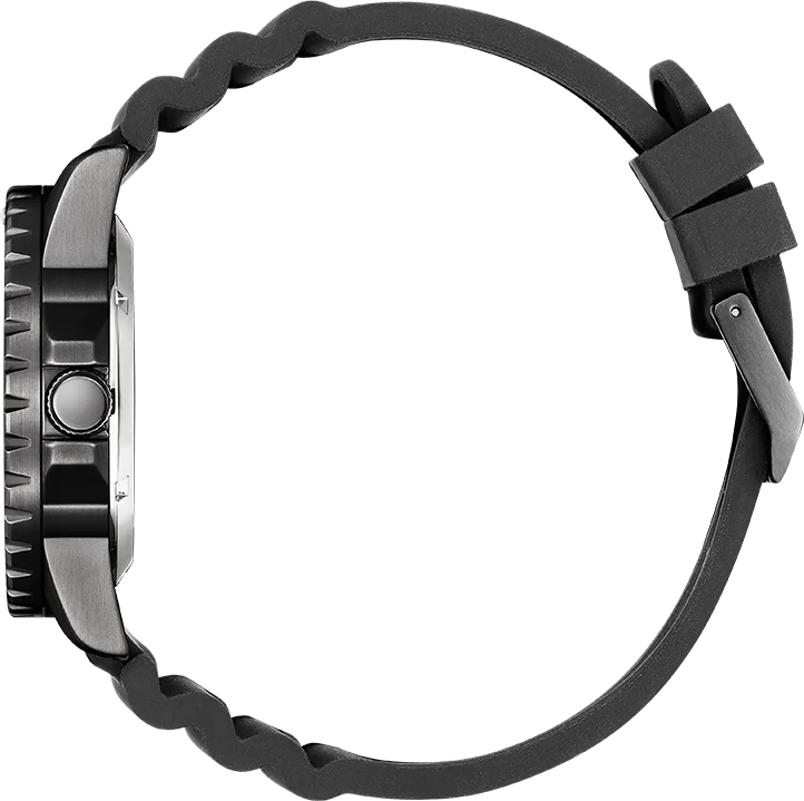 Montre Citizen NJ0125-11E Automatique Homme Cadran Noir Bracelet Silicone vue 3