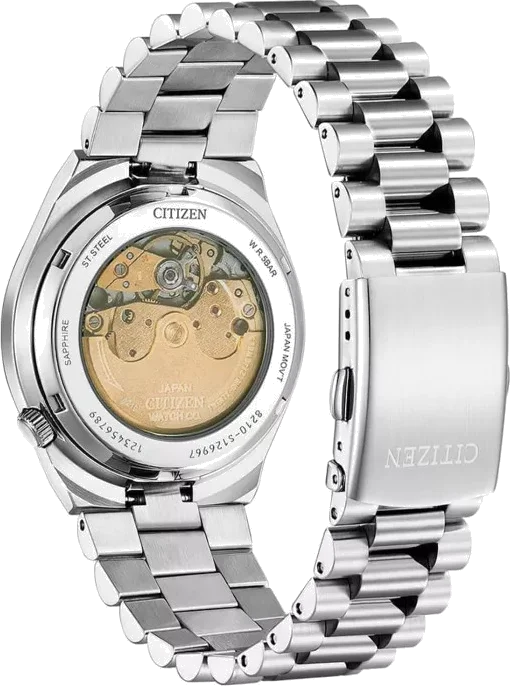 Montre Citizen Tsuyosa NJ0150-56W Automatique Homme Cadran Rouge Acier vue 2