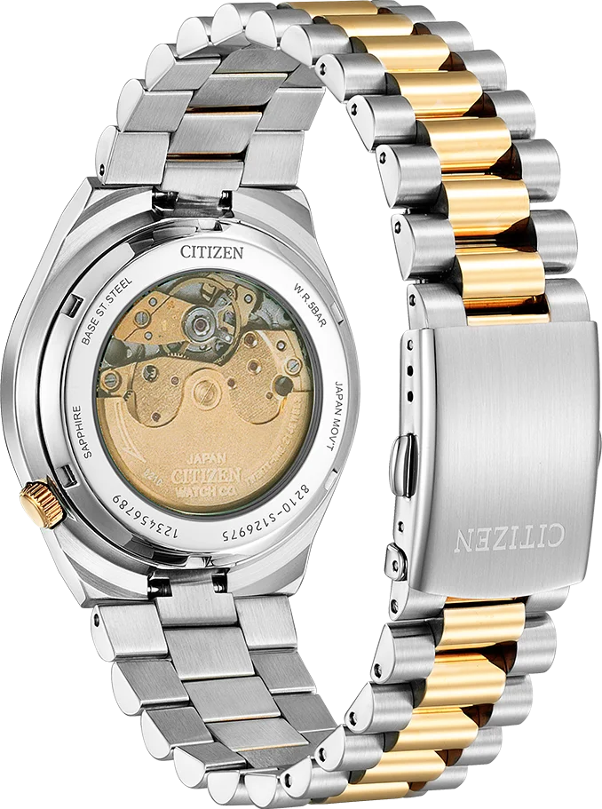 Montre Citizen Tsuyosa Automatique NJ0154-80H - Cadran Gris, Bicolore Acier/Or Rose - Unisexe vue 2