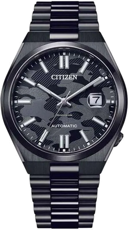 Montre Citizen Tsuyosa Automatique NJ0155-87E Cadran Noir Camouflage Homme