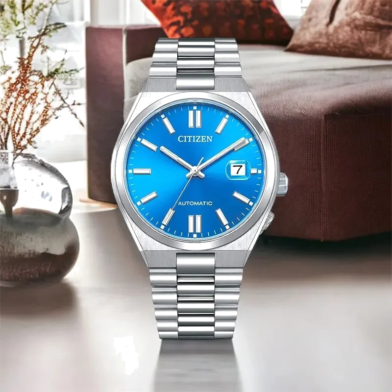 Montre Citizen Automatique Tsuyosa NJ0158-89L pour Homme - Cadran Bleu Soleillé vue 4