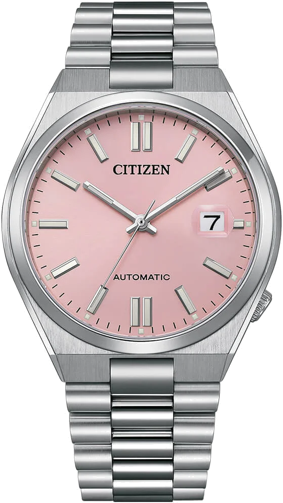 Montre Citizen Automatique NJ0158-89X pour Homme - Cadran Rose Dreamy Pink, Acier Inoxydable