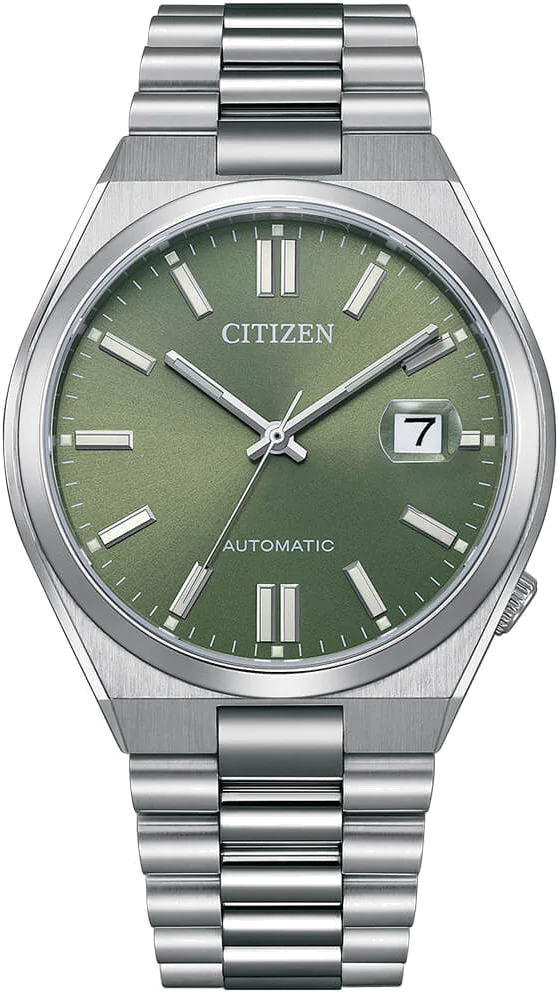 Montre Citizen Tsuyosa NJ0158-89Z Automatique - Cadran Vert Soleillé - Homme