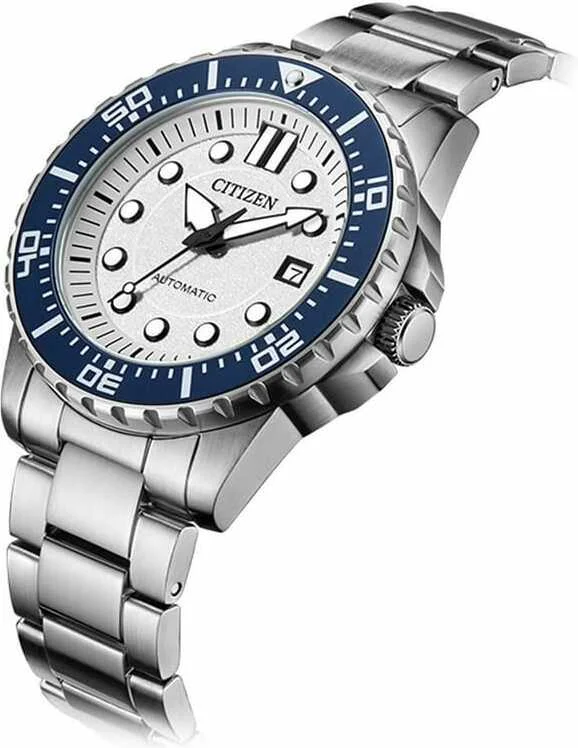 Montre Homme Citizen NJ0171-81A Automatique Acier Cadran Blanc vue 2