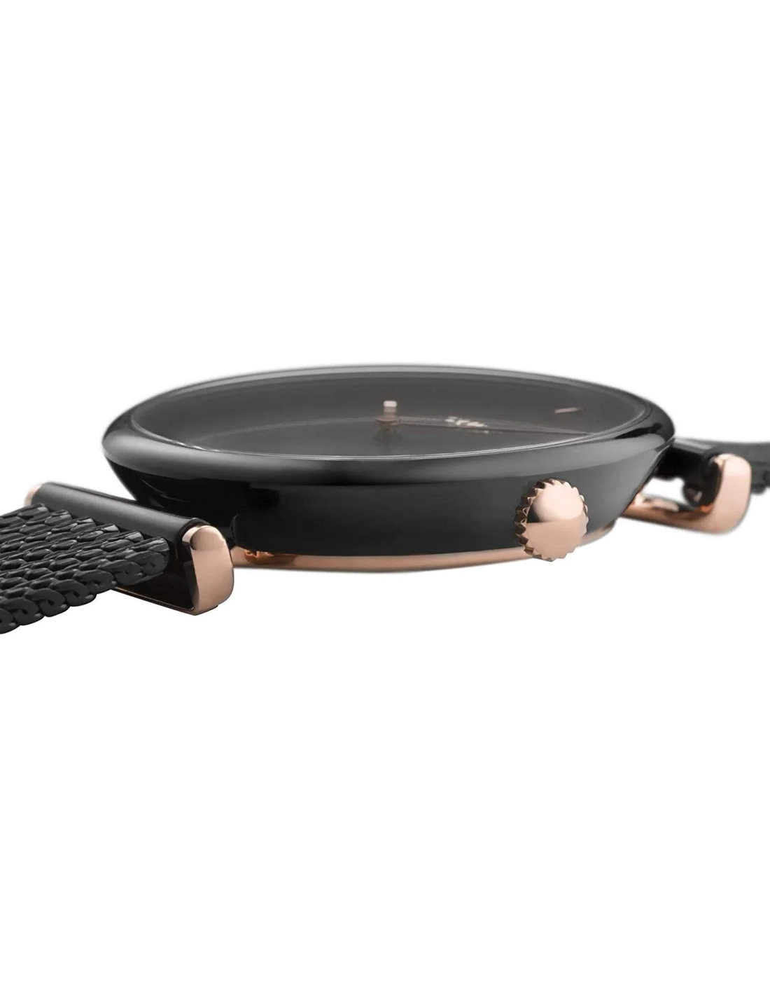 Montre Femme Cluse Triomphe Noir et Or Rose CL61004 vue 2