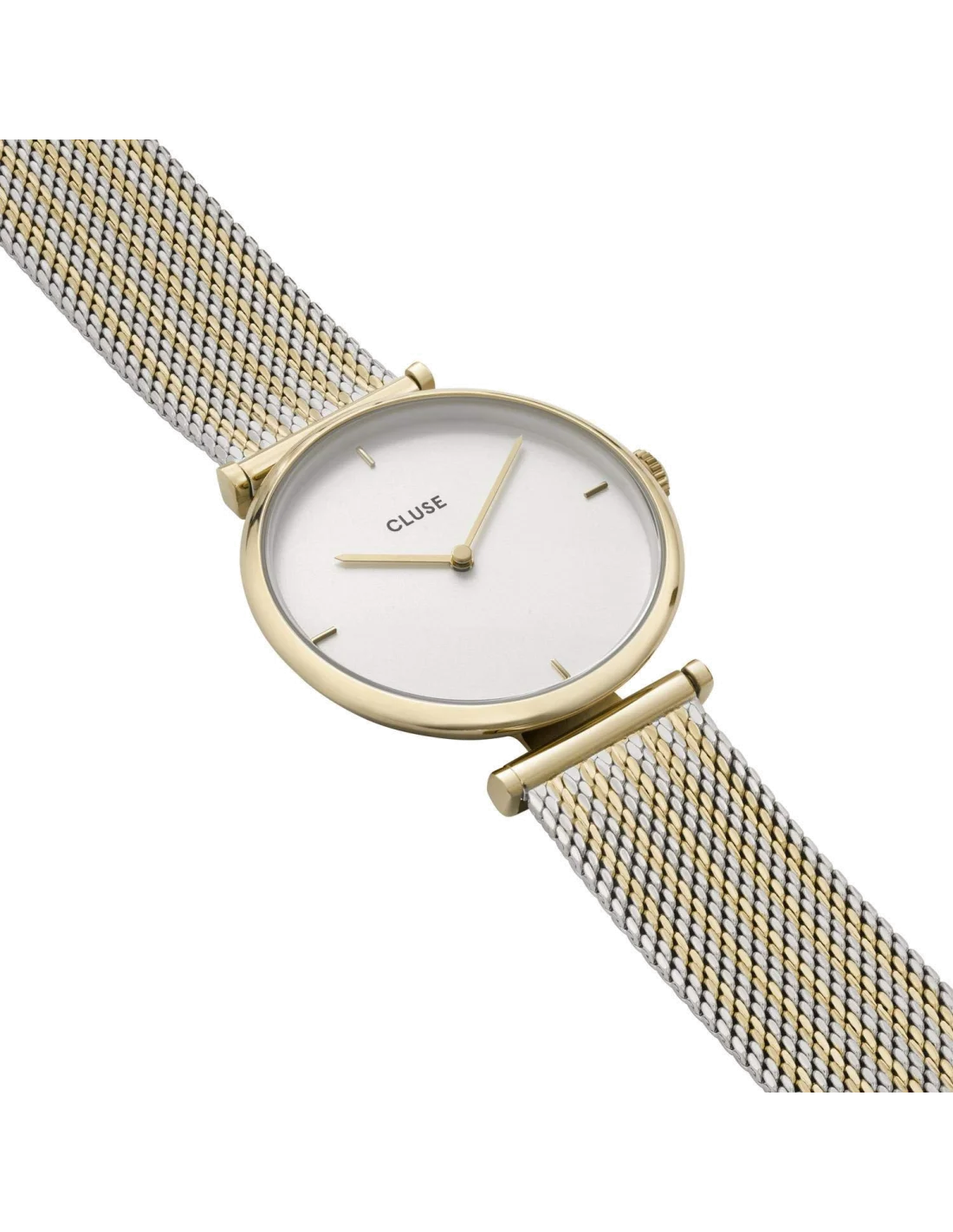 Montre femme Cluse Triomphe Gold Bicolour Mesh CL61002 vue 3