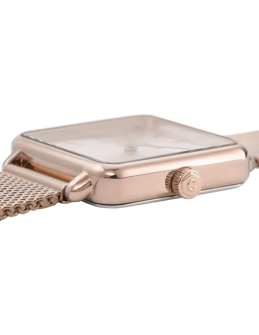 Montre Femme Cluse La Tétragone Mesh Full Rose Gold CL60013 vue 2
