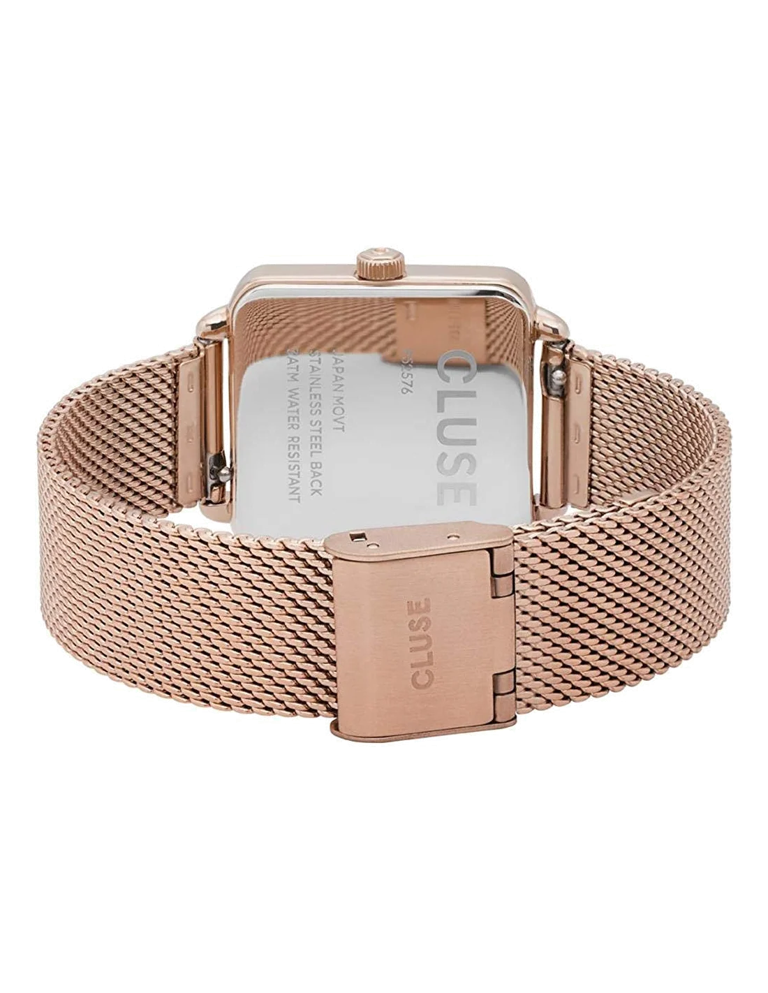 Montre Femme Cluse La Tétragone Mesh Full Rose Gold CL60013 vue 3